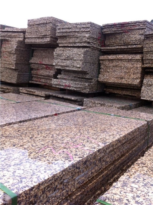 Jiangxi Chrysanthemum Yellow Granite Slab,Tiles