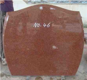 Red Granite Grave Tombstone, Monument