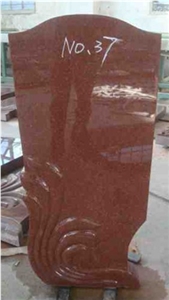 Red Granite Grave Tombstone, Monument