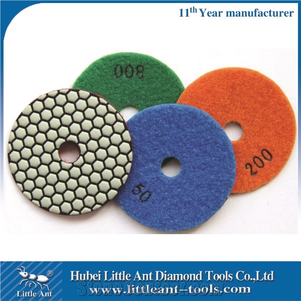 2013 New 100mm China Diamond Polishing Pads Dry