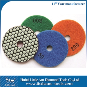 2013 New 100mm China Diamond Polishing Pads Dry