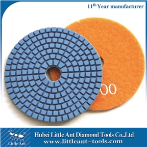 Diamond Flexible Wet Quartz 4 Inch Resin Polishing Pads