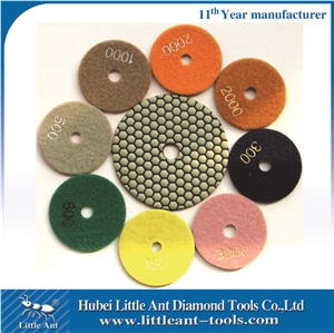 Marble Slabs Dry Cleaning Diamond Resin Velcro Polishing Pads