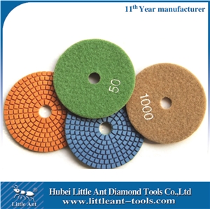 Stone Polisher Diamond Flexible 4 Inch China Polishing Pads