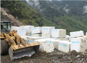 Yunnan White Marble Blocks, China White Marble Blocks