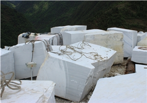 Yunnan White Marble Blocks, China White Marble Blocks