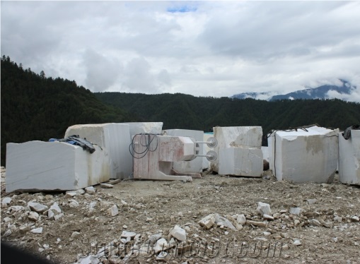 Yunnan White Marble Blocks, China White Marble Blocks