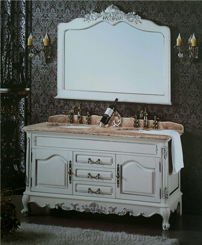 U.S. and European Marble Bath Cabinet Basin Sink Washbasin Cabinet Bathroom Cabinet Bathroom Cabinet Wash Cabinet, Natural Marble Bathtops