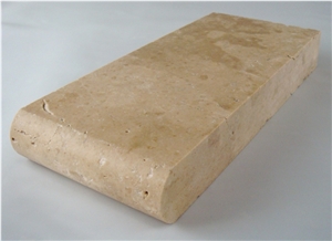 Mediterranean Walnut Travertine Honed & Unfilled Pool Copings