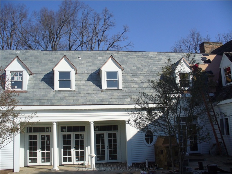 Natural Grey Slate Roofing Tiles,Jiujiang Grey Slate Roof Tiles