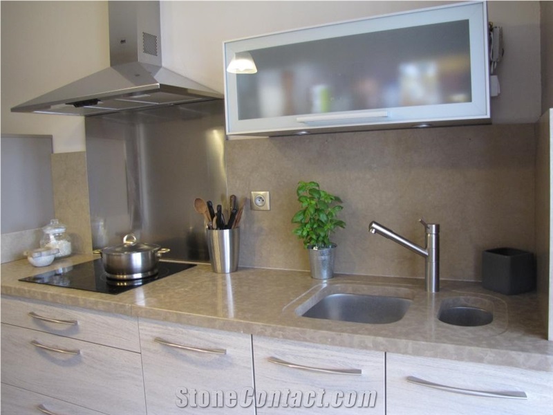 Pierre De Villebois Gris Limestone Countertop