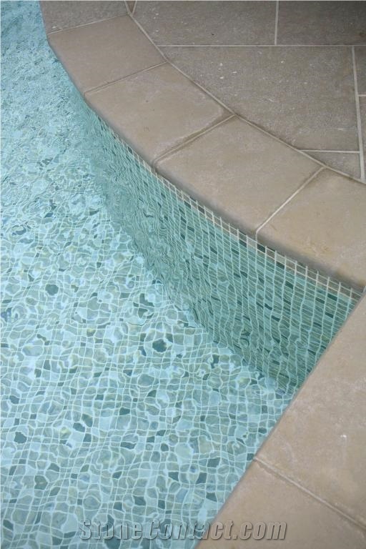 Villebois Gris Limestone Pool Coping