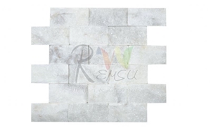 Mugla White Split Face,White Marble, Mugla White Marble Mosaic Mugla White Split Face,White Marble, Mugla White Marble Mosaic