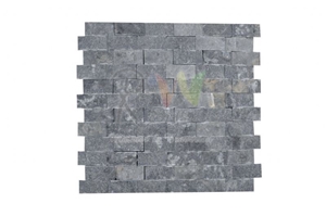 Split Face Black Marble Mosaic