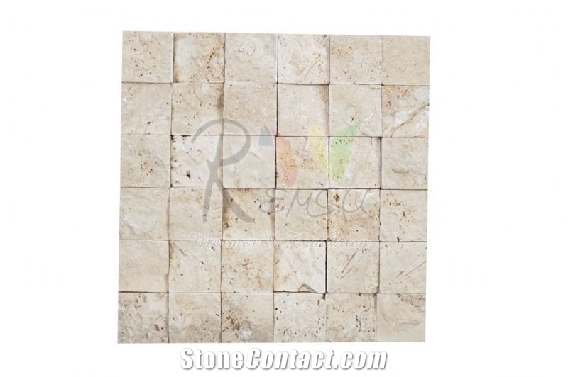 Travertine Classic Split Face Mosaic