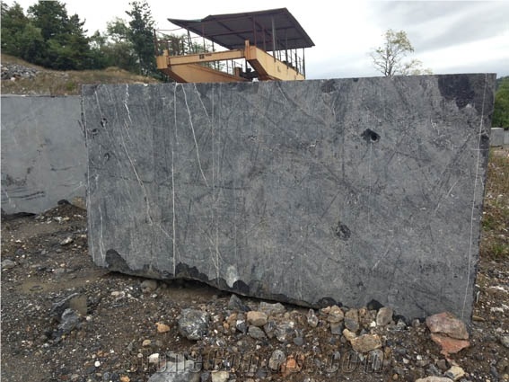 Black Markina Marble Block , Spanish Black Marble Block