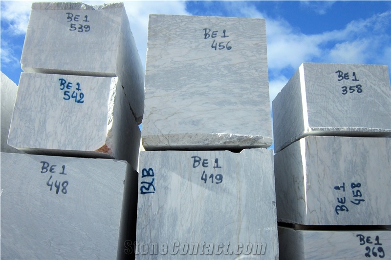 Magic Blue Tiger Skin Marble Block, Portugal White Marble Block
