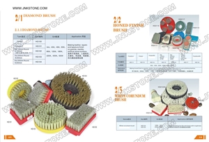 Diamond Brush,Honed Finish Brush,White Corundum Brush