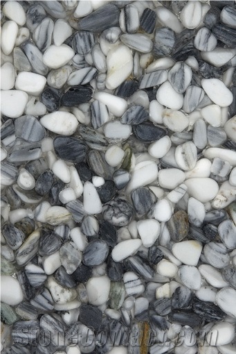 Sunshine Black Pebble Stones Artificial Stone Slab