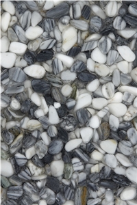Sunshine Black Pebble Stones Artificial Stone Slab