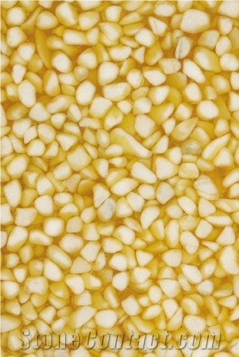 Sunshine Yellow Pebblestones Slab