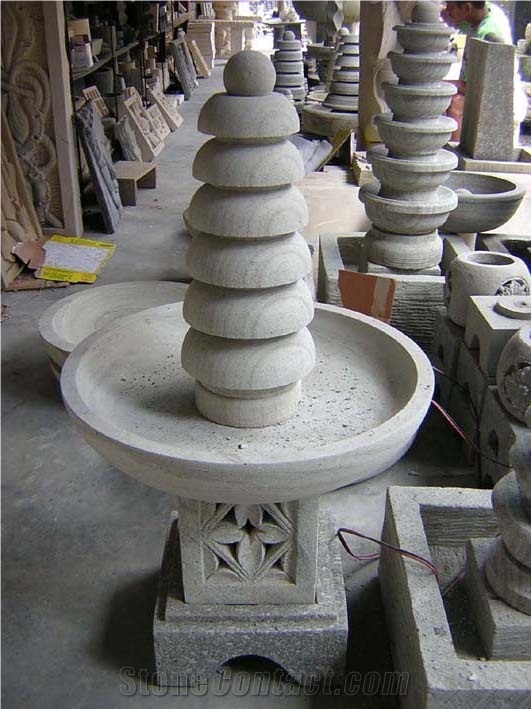 Stone Limestone Fountains, Black Limestone Fountains