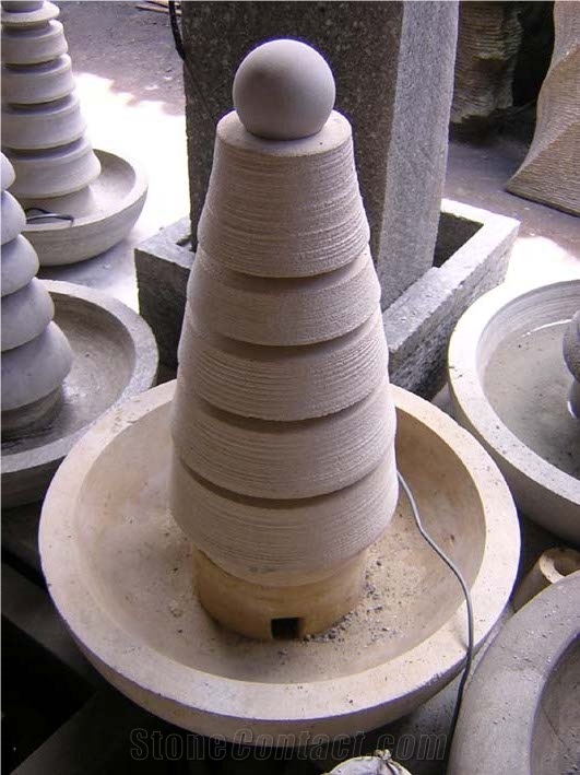 Stone Limestone Fountains, Black Limestone Fountains