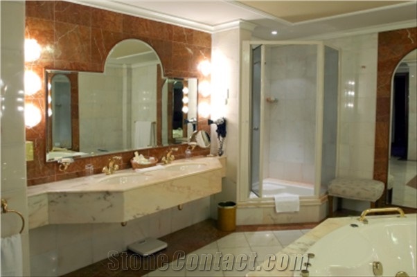 Bianco Carrara White Marble Vanity Tops