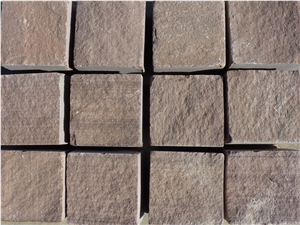 Rojo Moncayo Sandstone Cobble Stone