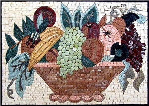 Fruits Marble Mosaic Back Splash