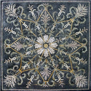 Geometric Marble Mosaic