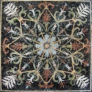Geometric Marble Mosaic