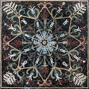 Geometric Marble Mosaic