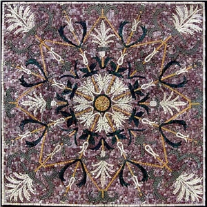Geometric Marble Mosaic