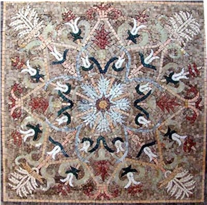 Geometric Marble Mosaic