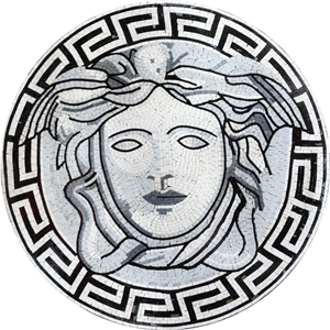 Versace Mosaic Stone Art Medallion