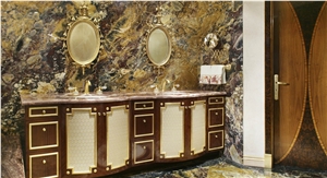 Breche Vendome Marble Bathroom Design