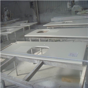 Chinese Snow White Quartz Stone Countertops