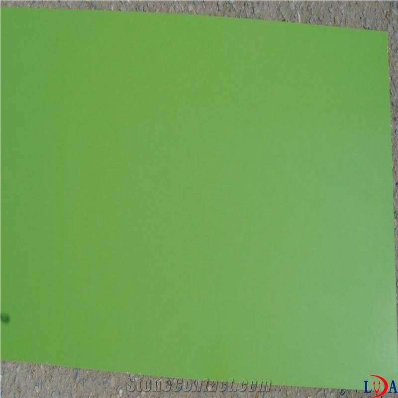 Pure Green Quartz Stone Countertops