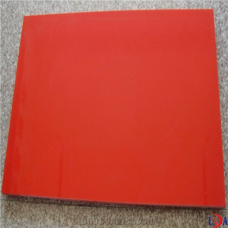 Pure Red Quartz Countertops