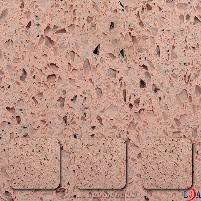 Rose Quartz Tiles with Mirror