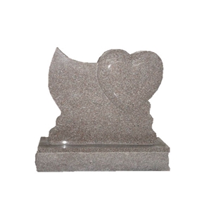 G664 Granite Headstone, Red Granite Memorials