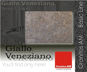 Giallo Veneziano Granite Slabs & Tiles, Brazil Yellow Granite