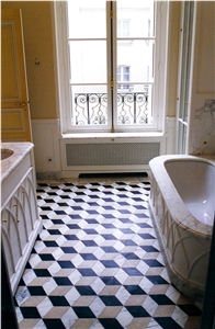 Bianco Carrara Marble Bathroom Design