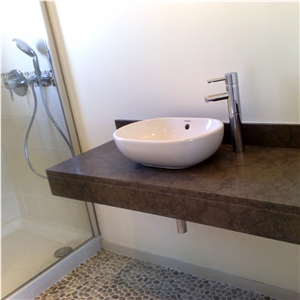 Pierre De Cascais Limestone Bath Top, Azul Cascais Blue Limestone Bath Tops