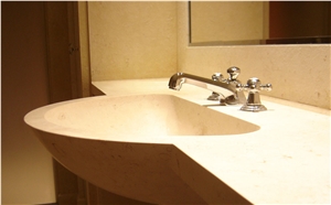 Pierre De Mareuil Limestone Vanity Top, St. Croix De Beige Limestone Vanity Tops