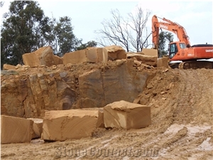Tasmanian Sandstone, Australia Yellow Sandstone Block