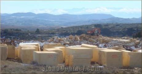 Imperial Sandstone (Yellow), Spain Yellow Sandstone Block