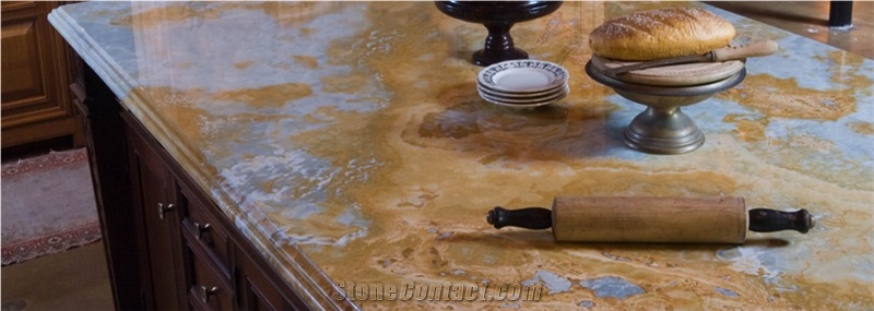 Golden Blue Onyx Countertop