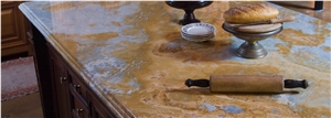 Golden Blue Onyx Countertop